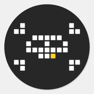 pegatinas piratas de 8 bits