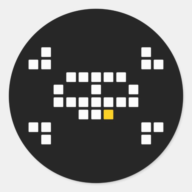 pegatinas piratas de 8 bits (Anverso)