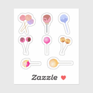 Pegatinas pop de pasteles