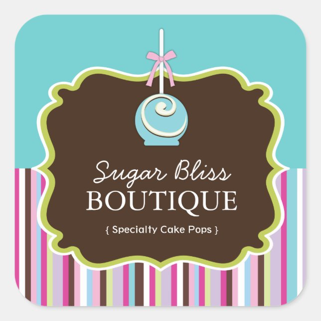 Pegatinas pop de pasteles decorativos (Anverso)