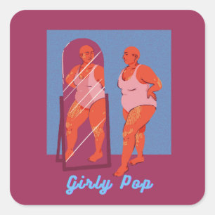Pegatinas pop femeninas
