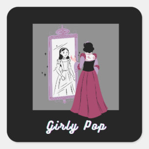 Pegatinas pop femeninas