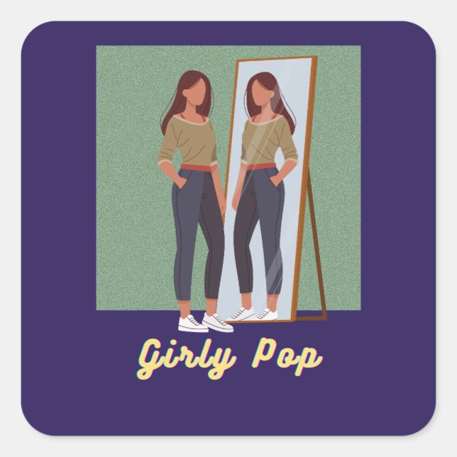 Pegatinas pop femeninas (Anverso)