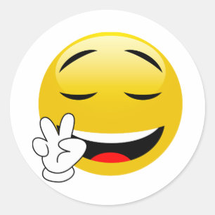 Pegatinas prácticos de la emoji del signo de la