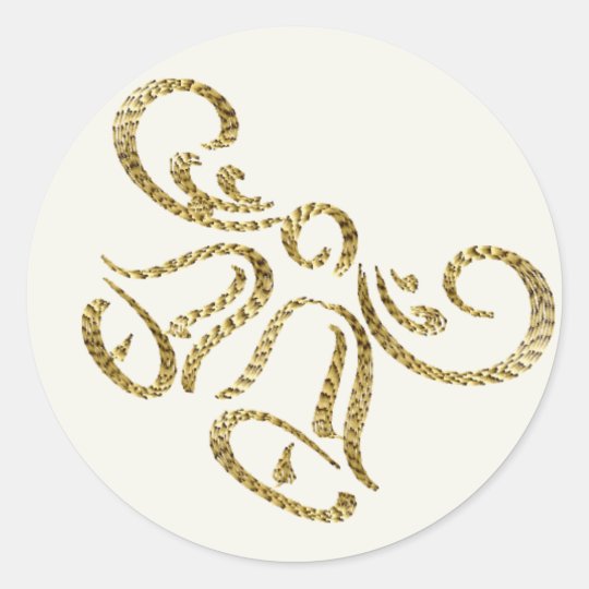 Pegatinas preciosos de Belces de boda del oro Pegatina Redonda
