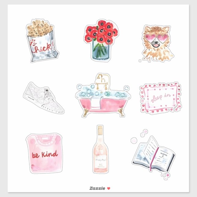 Pegatinas Preppy Girl Starter Pack (Hoja)