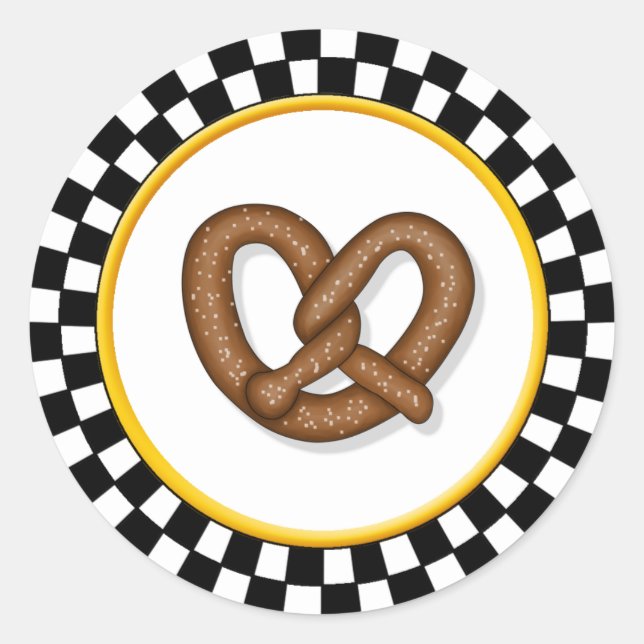 Pegatinas Pretzel y Round Checkerboard (Anverso)