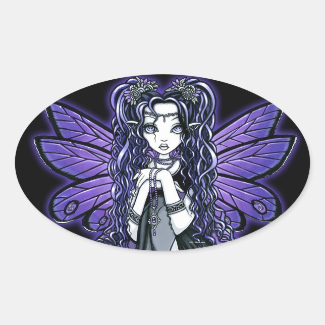 pegatinas Princesas de la Mariposa Gótica "Kiara" (Anverso)
