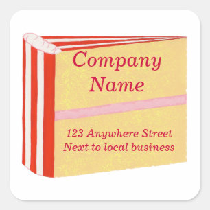 Pegatinas promocionales de artistas de tarta