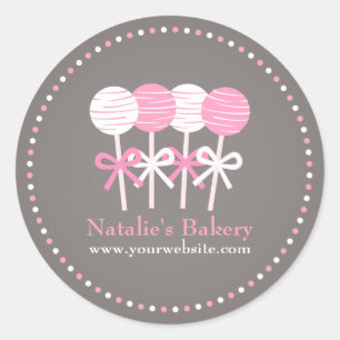 Pegatinas promocionales para pastelería de Cake Po