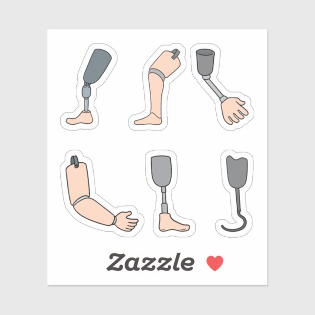 Pegatinas prostéticos (Hoja)