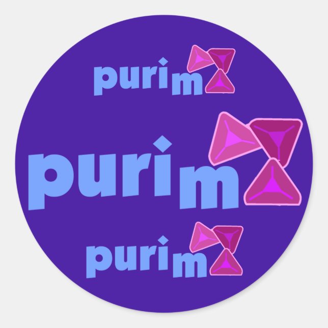 Pegatinas Purim (Anverso)