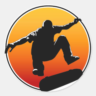 Pegatinas que andan en monopatín