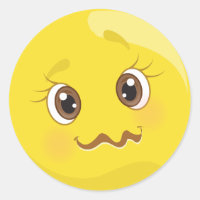 Pegatinas raros de Emoji en la cara