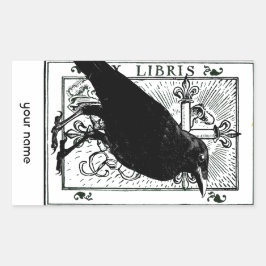 Pegatinas Raven y Cross Bookplate