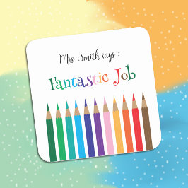 Pegatinas recompensadores de colores del arcoiris 