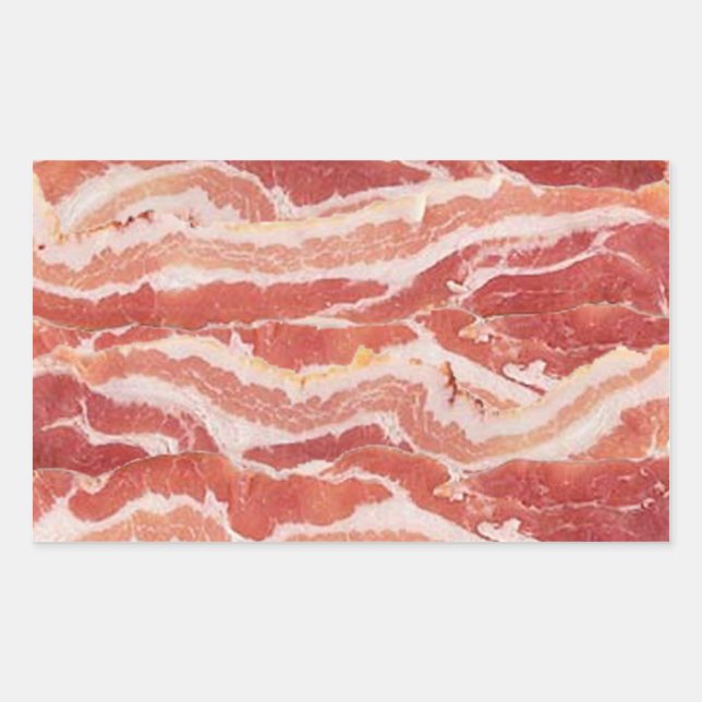 Pegatinas rectangulares de Bacon (Anverso)