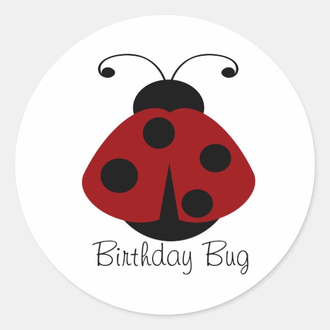 Pegatinas Red Black Ladybug (Anverso)