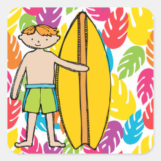 Pegatinas Red Haired Surfer Boy