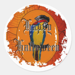 Pegatinas redondas angustiadas