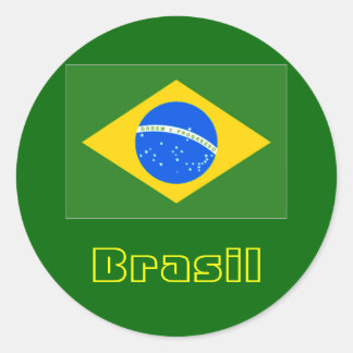 Pegatinas redondas Brasil 4