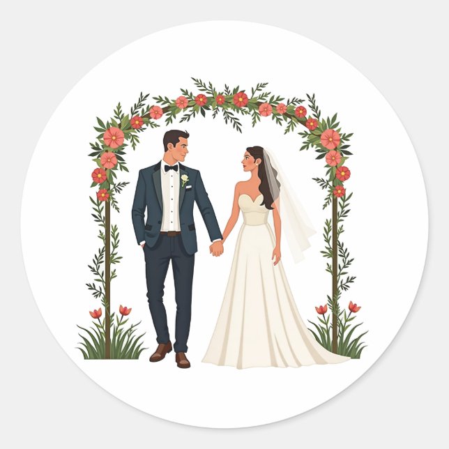 Pegatinas redondas clásicas (Anverso)