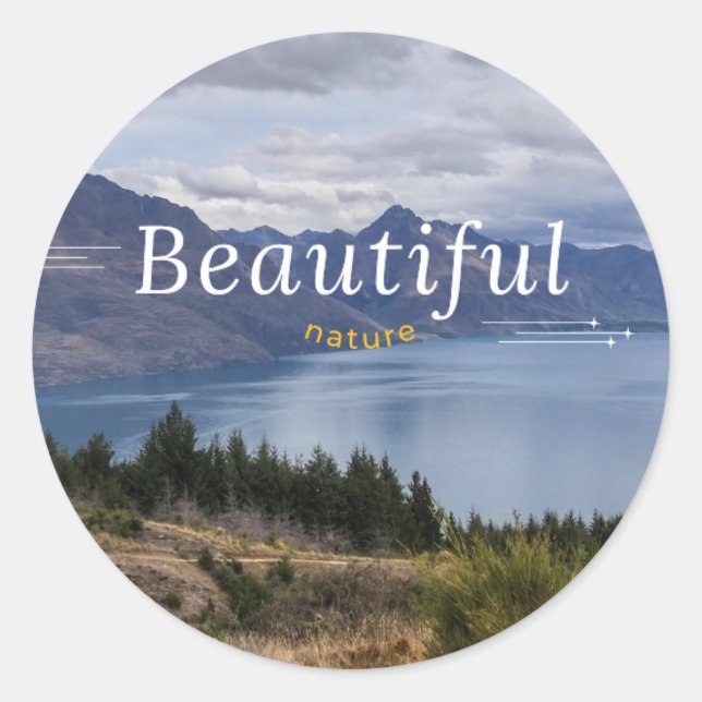 Pegatinas redondas clásicas (Anverso)