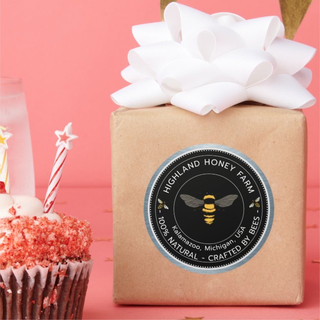 Pegatinas redondas clásicas | Nivel personalizado  (Fiesta)