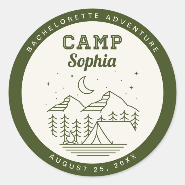 Pegatinas redondas de favor para despedida de solt (Anverso)