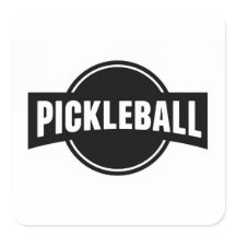 Pegatinas redondas de pickleball
