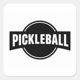 Pegatinas redondas de pickleball