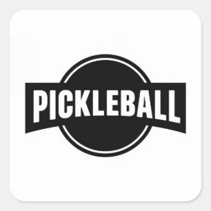 Pegatinas redondas de pickleball