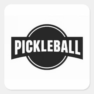 Pegatinas redondas de pickleball