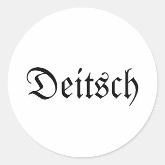 Pegatinas redondas Deitsch