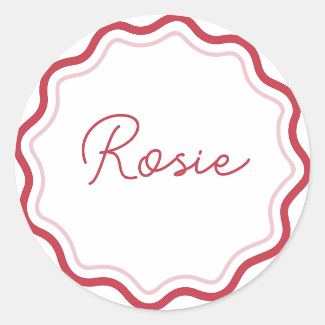 Pegatinas redondas impresas personalizadas con ond (Anverso)