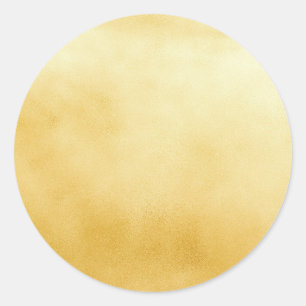 Pegatinas redondas metálicas de oro falso con glam