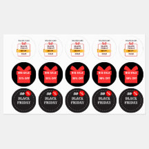 PEGATINAS REDONDAS NEGRAS PERSONALIZADAS PARA VIER