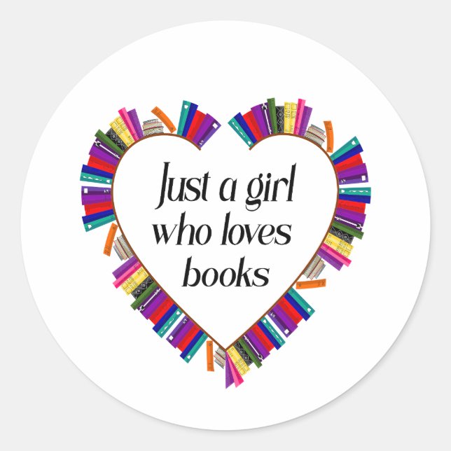 Pegatinas redondas para amantes de los libros (Anverso)
