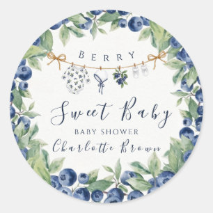 Pegatinas redondas para baby shower de niño de Swe