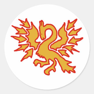 Pegatinas redondos - Blanco