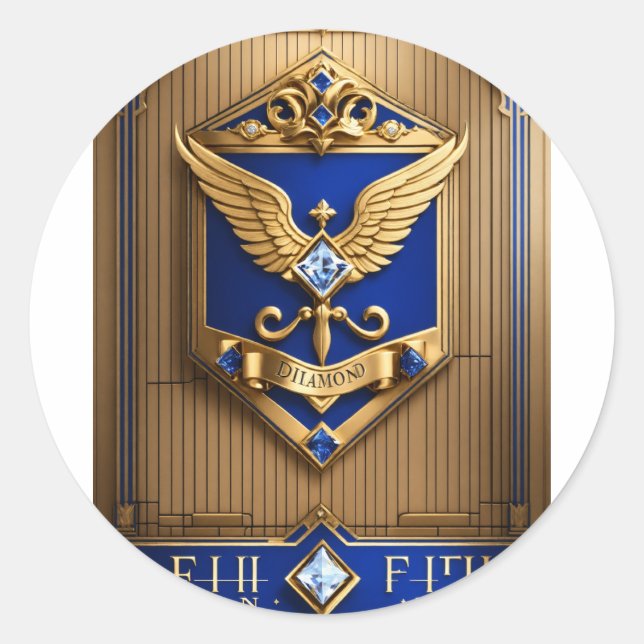 Pegatinas redondos clásicos (Anverso)