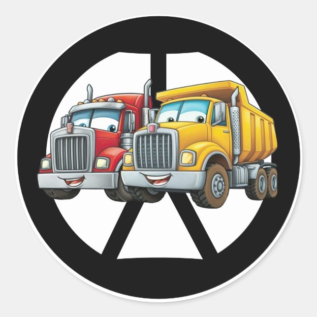 Pegatinas redondos clásicos (Anverso)