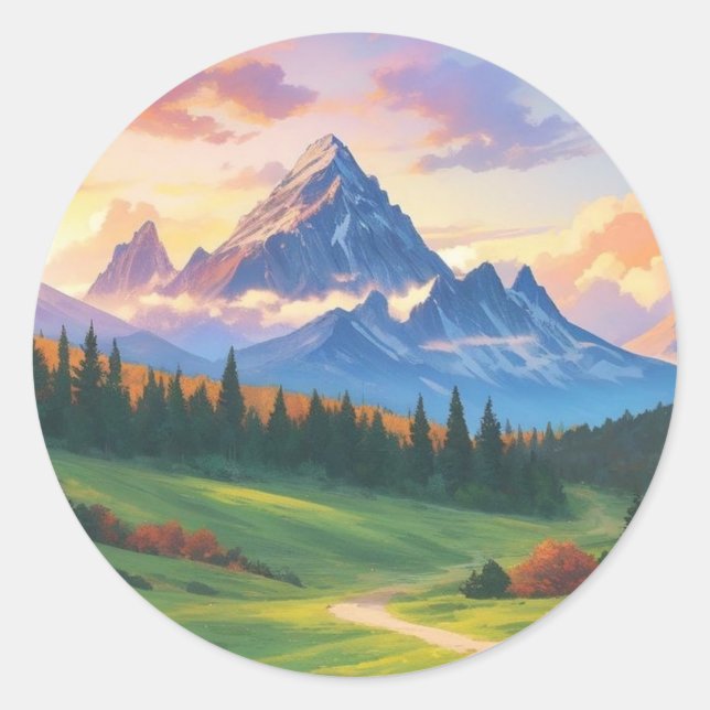 Pegatinas redondos clásicos (Anverso)