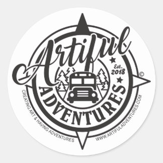 Pegatinas redondos clásicos de 3"