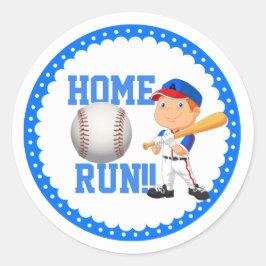 Pegatinas redondos clásicos de béisbol de segunda 