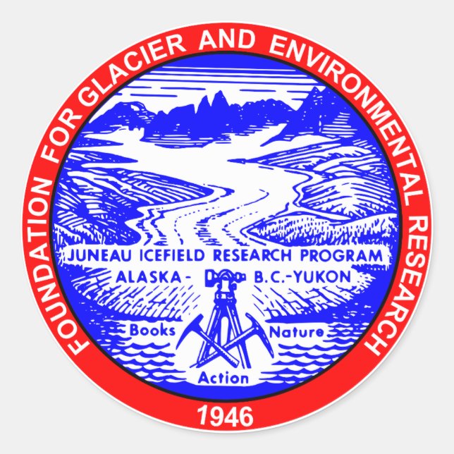 Pegatinas redondos con logotipo de color JIRP de 1 (Anverso)