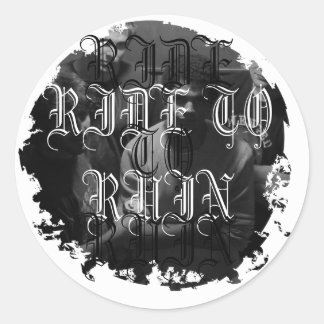 Pegatinas redondos con problemas