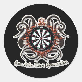 Pegatinas redondos con problemas - Personalizados