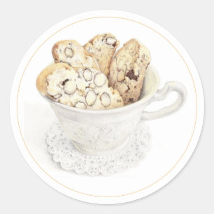 Pegatinas redondos de BISCOTTI 3"