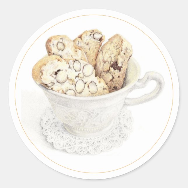 Pegatinas redondos de BISCOTTI 3" (Anverso)